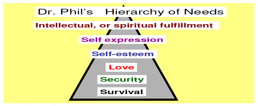 dr phil hierarchy of needs